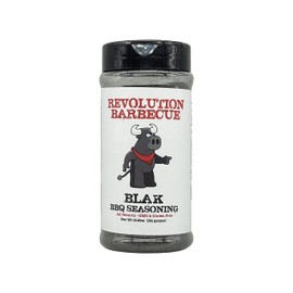 Revolution Barbecue Blak BBQ Seasoning | Gourmet black charcoal barbecue seasoning for Steak, Brisket, and Chicken | All Natural