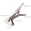 Dtacke Locking Pliers Adjustable Wear Resistant Flat Head Vise Locking