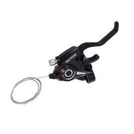 ZUKKA Bike Shifter,7 Speed Right Brake & Shift Lever with Gear Indicator and V Brake Cable for Mountain Road Bicycle