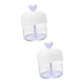 Healeved 2pcs Bubbler Face Foam Maker Foamer Bubble Maker Skincare Face Wash Frother Bubbke Machine Marshmallow Foam Maker Skincare Face Wash Fomer Liquid Foaming Bottles Plastic