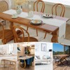 meioro Rustic Table Runner with Tassels, 33x183cm Farmhouse Boho Table