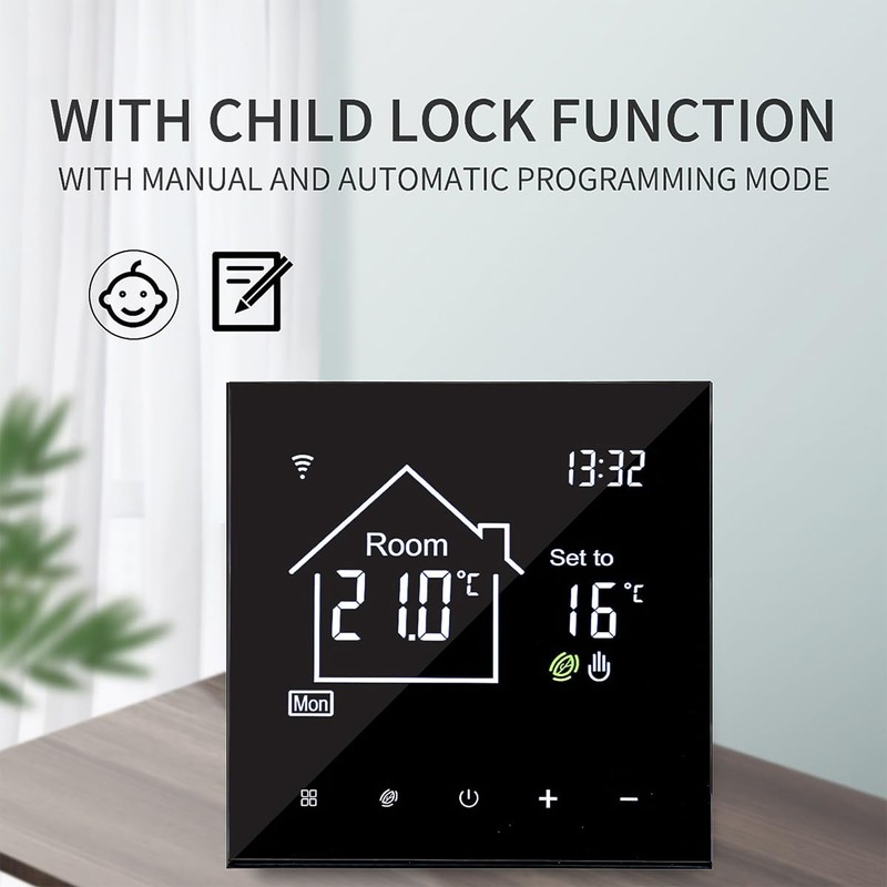 ANCLLO WiFi Smart Thermostat Save Energy Digital Room Thermostat Underfloor