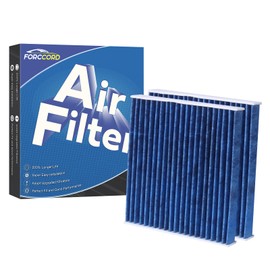 Forccord - Paquete de 2 filtros de aire de cabina HEPA para Toyota Camry/Corolla/4Runner Sienna Tundra RAV4 Lexus RX350 activado CF10285 de repuesto de filtro de cabina de carbono