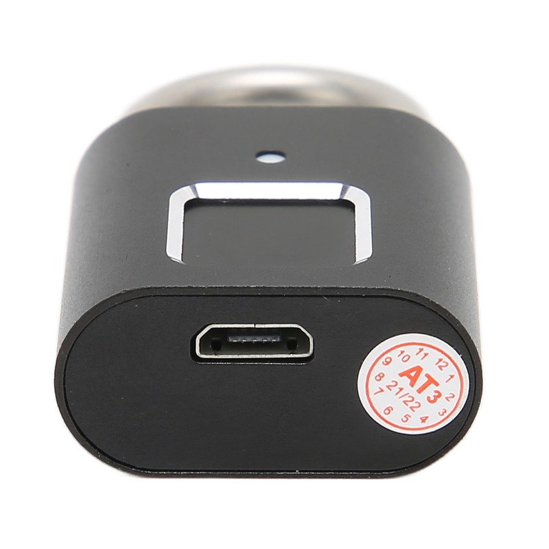 Fingerprint Padlock Biometric Smart Security Digital Lock Water Resistant USB