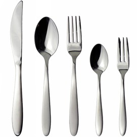 Todai Basis Dinner Cutlery Set, 5 pcs, 18-8 Stainless Steel, Tsubame Sanjo, Made in Japan