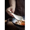 LYEOBOH Asian Soup Spoons, 6.5 inch Ceramic Soup Spoon Set