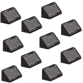 Gedotec Universal Corner Connectors Black Plastic Body Connector Plastic Furniture Connector with Cover Cap Furniture Fittings Width 44 mm Pack of 20 Cabinet Connectors for Screwing