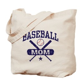 CafePress Baseball Mom Natural Canvas Tote Bag, Reusable Shopping Bag