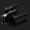 Probrico Matte Black Privacy Door Lever Lock Easy Install Bathroom