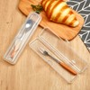 Patelai 2 Pack Travel Size Toothbrush Case Holder Portable Clear