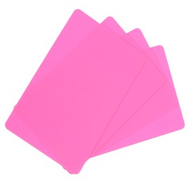 MECCANIXITY 10Pack Blank PVC Cards 20mil ID Blank Credit Cards Waterproof & Double Sided Printing for ID Badge Printer, Graphics Pink