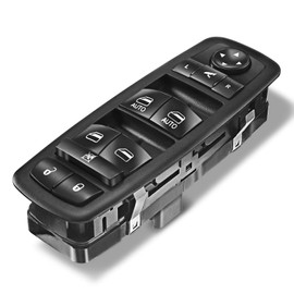 A-Premium Master - Interruptor de ventana eléctrica compatible con Chrysler Town & Country 12-15 y Dodge Grand Caravan 12-15 y Ram 1500 2500 3500 13-15, lado delantero izquierdo del conductor,