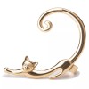 Unbranded Cute Cat Cuff Earring Wrap - Left Ear, Gold