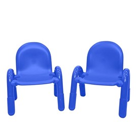 Children’s Factory Baseline 9" Child Chair, Royal Blue, 2 Pack, Stackable Ergonomic Seating Solution for Classrooms and Homeschools