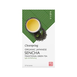 Clearspring Organic Japanese Sencha, Traditional Green Teabags, 0.316 kg, Pack of 4