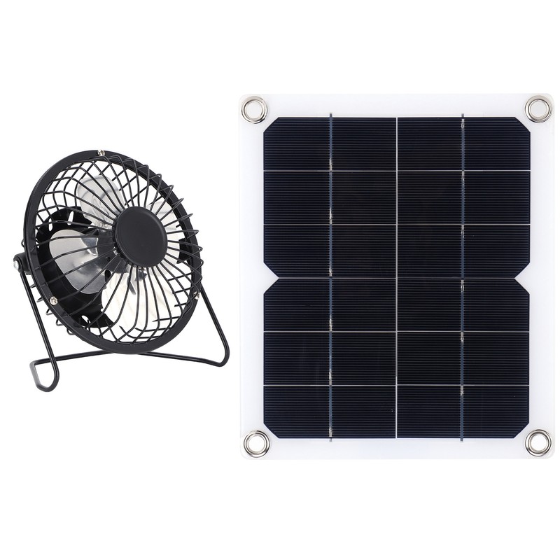 10W Solar Panel with Cooling Fan Photovoltaic Solar Panel for