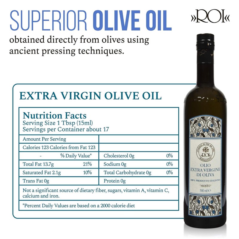 ROI Premium Ligurian Italian Extra Virgin Olive Oil First Cold