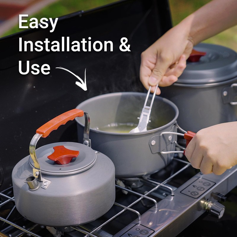 FineFlame 3-Burner Propane Camping Stove 19800 BTUs, Portable Camp Stove