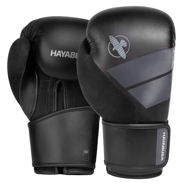 Hayabusa S4 Boxing Gloves for Men and Women - Black, 16 oz