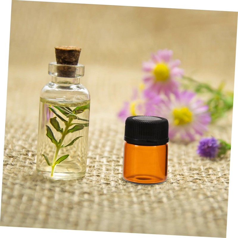 FOMIYES Travel-Sized Essential Oil Sample Bottles 100PCS 1ml Cream Dispensers