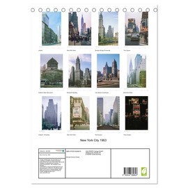New York City 1963 (Tischkalender 2026 DIN A5 hoch), CALVENDO Monatskalender: Analoge Fotografie - Big Apple im Jahr 1963 (CALVENDO Orte)