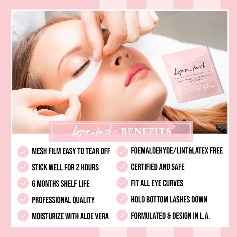100 Pairs Eyelash Extension Under Eye Gel Pads by Lyon