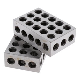 Eigell Pair of 25-50-75mm Precision Steel 1-2-3 Blocks Gauge Block Machinist, 0.005mm