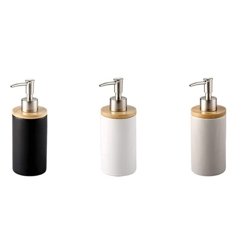 Giyofom 400Ml Ceramic Soap Dispenser, Nordic Style, Lotion Dispenser Soap