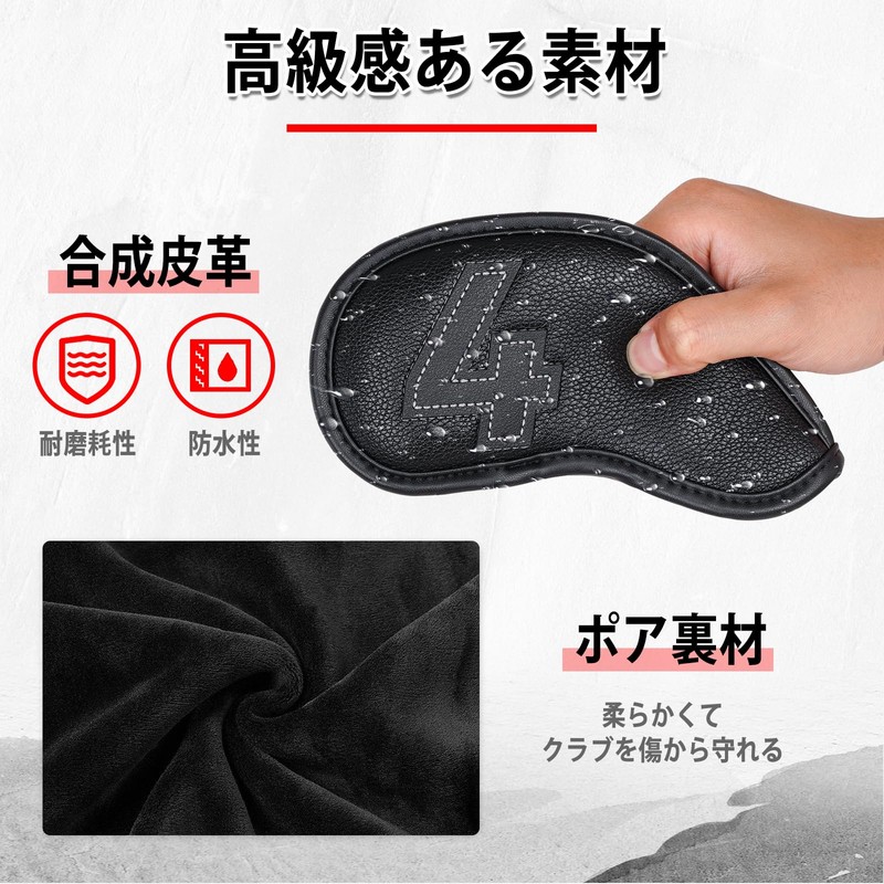 Golf Iron Covers Magnetic Wedge Covers Club Head Covers Set