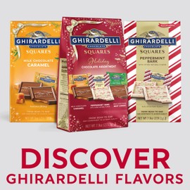 Ghirardelli Limited Edition Holiday Chocolate Assortment Squares, 7.9 oz Bag