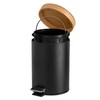 Solly´s 3 L Cosmetic Bin with Bamboo Lid, Pedal Bin