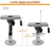 Yuleimy Adjustable Boat Seat Pedestal with Slider and Post, 13-19