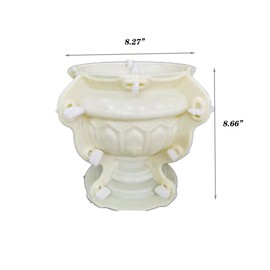 EAIVENY Planter Mold,Large Concrete Planter Mold for Flower Pot Making,8.66 * 8.27 * 8.27 Inch Concrete Mold, Flower Pot Mold for Garden Decoration