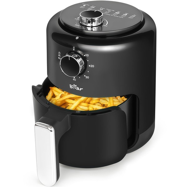 Bear Small Air Fryer 2.1 QT, Mini Airfryer Adjustable Time&Temp