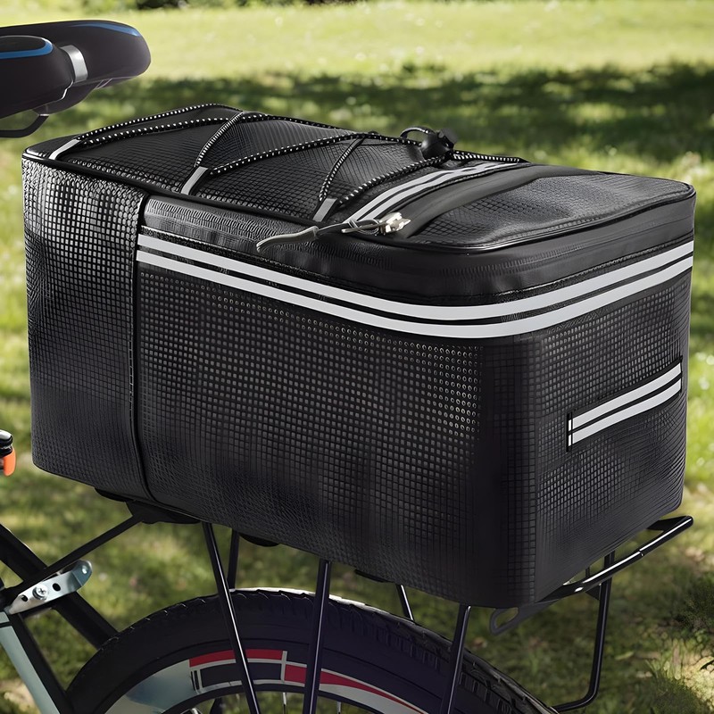 Cycle Trunk Bag - Rear Rack Bag Panniers with Reflector,Reflective