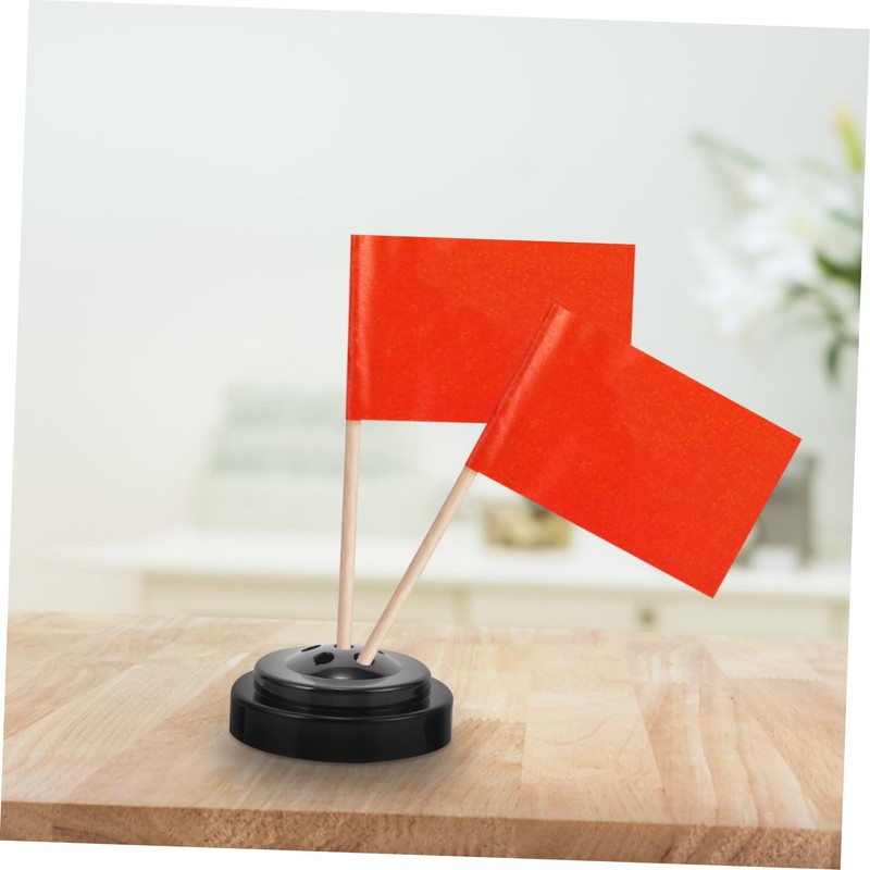 Gatuida 6pcs Mini Flag Holder Base Durable Outdoor Small Flag