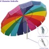 Impact Canopy 8' Beach Umbrella, UV Protected, Vented, Tilt Pole,