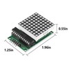 MAX7219 Dot Matrix Display Module Single-Chip Control LED Module DIY