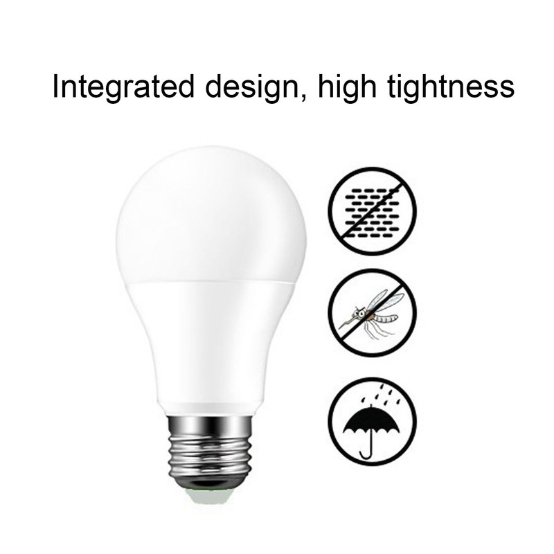 LED Induction Bulb 12W 1080LM Light Control Motion Sensor Dusk