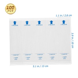 FOMIYES 100pcs Disposable Thermometer Covers Safe Digital Thermometer Protection Pe Material Easy to Use Prevents Spread