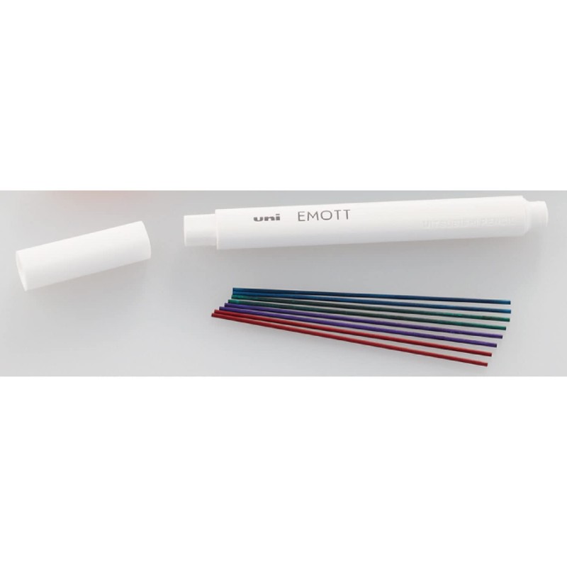Mitsubishi Pencil Mechanical Pencil Lead, EMOTT, Emotto Pencil, 0.9, 4