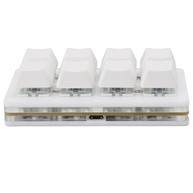 8 Key Keyboard Blue Switch Hot Swappable Copy Paste Shortcuts