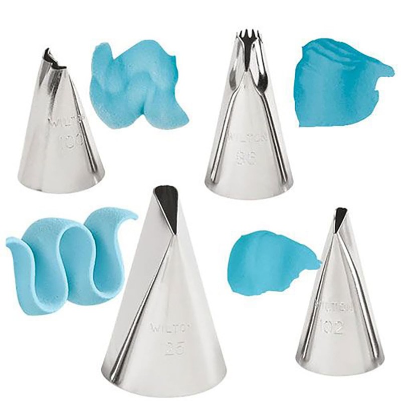 Wilton 4-Piece Ruffles Tip Set