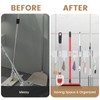 6PCS 4 Racks and 5 Hook Broom Mop Holder with