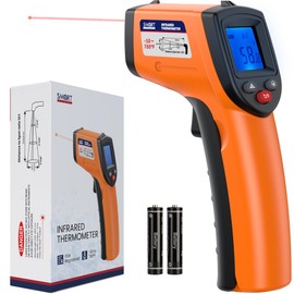 SMART JERRY - Infrared Thermometer Gun | Non-Contact Digital Temperature Gun with -58°F to 788°F Range for Cooking, HVAC | Industrial & Home Use | Instant-Read with Backlit Display