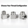 304 Stainless Steel 90° Elbow Pipe Fitting – Male/Female Threaded