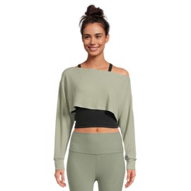 Beyond Yoga Women's Duet 2-Way Convertible Shrug Grey Sage Small