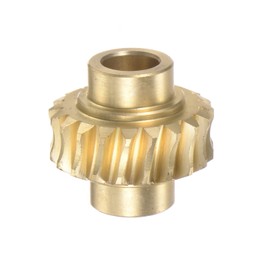 HARFINGTON Worm Gear Wheel Brass 1 Modulus 20T 10:1 Reduction Rate Right Rotate Drive Gear Box Shaft for Small Motor