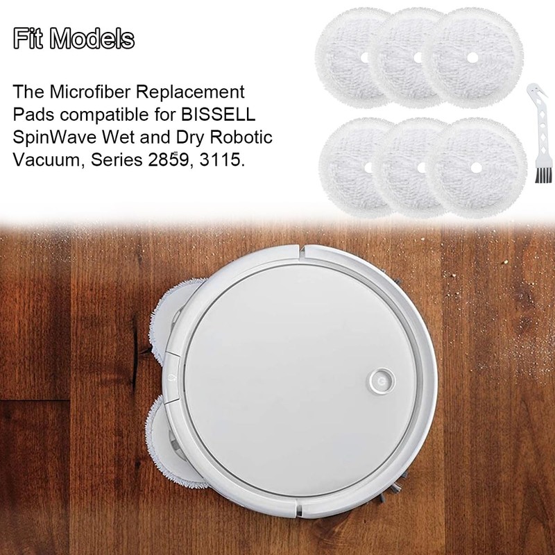 EATBALE Steam Mops Pads Replacement for Bissell 3115 SpinWave Hard