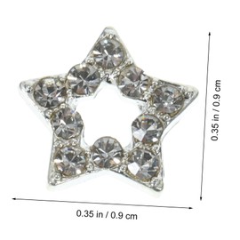 Gatuida 12 pcs Star Shaped Nail Charms with Rhinestones Lightweight Decorative Charms for Nail Art Shiny Crystals Gems for DIY Manicure Accessories